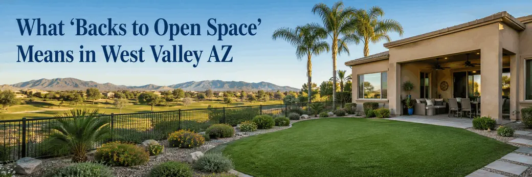 What “Backs to Open Space” Means in West Valley AZ