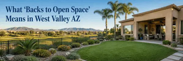 What “Backs to Open Space” Means in West Valley AZ