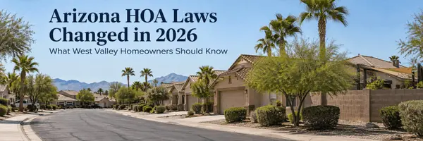 feature image of Arizona HOA Laws 2026: What West Valley Owners Should Know