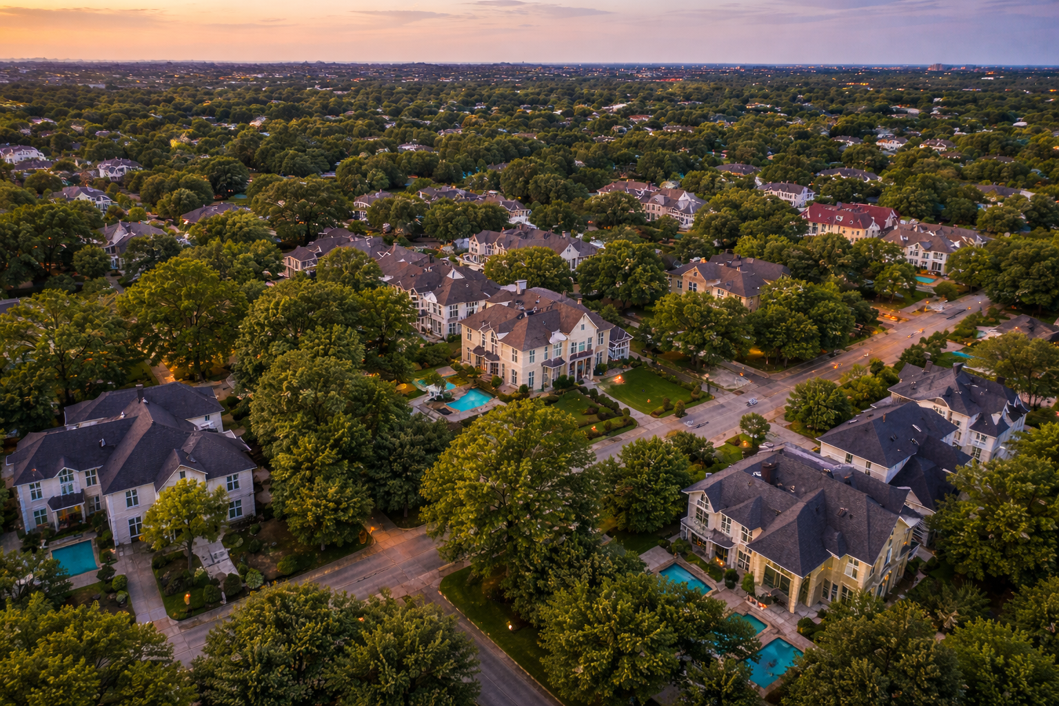 Luxury home exterior photographed at dusk, representing a controlled and strategic first week property launch