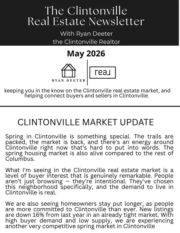 The Clintonville Real Estate Newsletter: May 2026