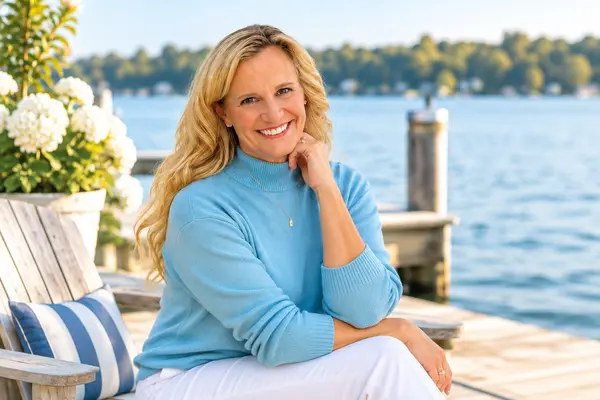 Lakeside Smile on a Sunny Dock