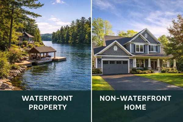 What Sellers Need to Know About Selling a Waterfront Property vs. a Non-Waterfront Home in Muskoka