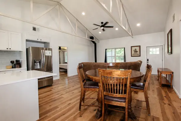 Open floorplan dining area kitchen living room