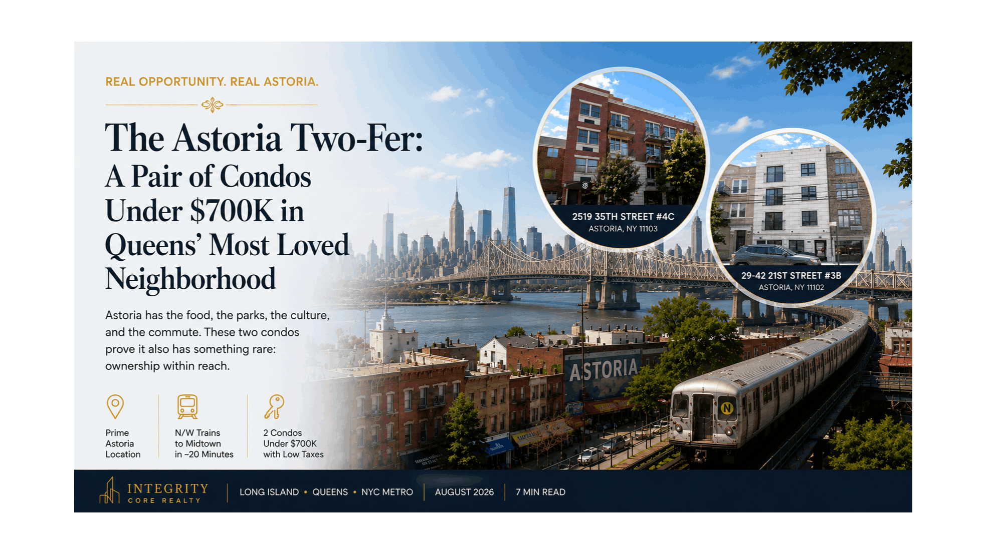Two Astoria Condos for Sale under $700K