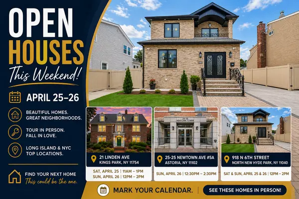 Open Houses Long Island & NYC | April 25–26 Homes for Sale