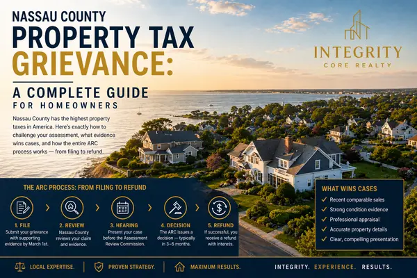 feature image of Nassau County Property Tax Grievance: Complete Guide | Integrity Core Realty