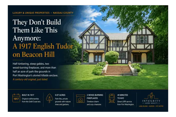 1917 English Tudor in Beacon Hill, Port Washington | Integrity Core Realty