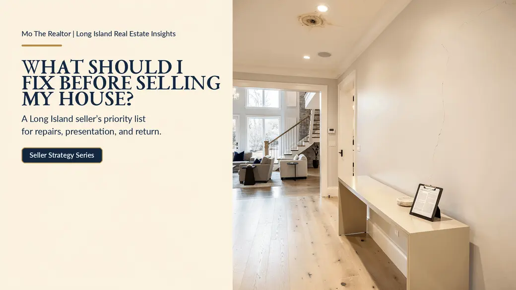 What Should I Fix Before Selling My House? A Long Island Seller's Priority List