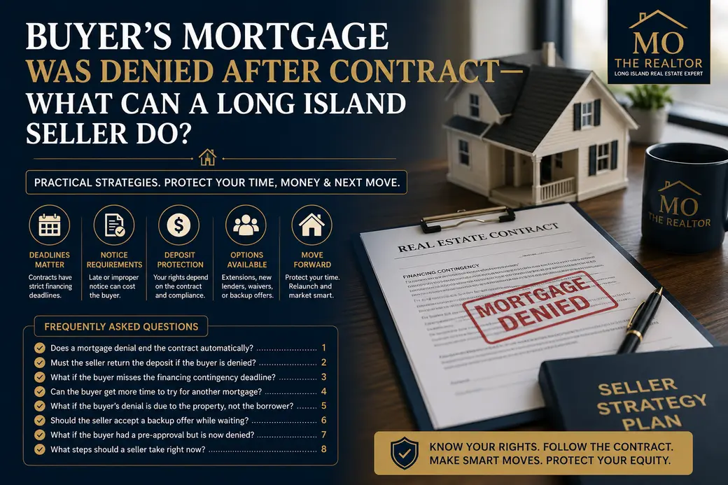 Buyer’s Mortgage Was Denied After Contract—What Can a Long Island Seller Do?