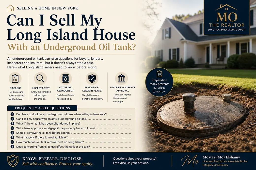 Can I Sell My Long Island House With an Underground Oil Tank?