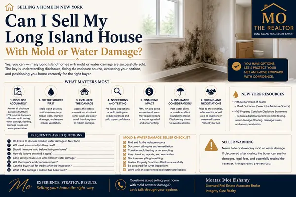 Can I Sell My Long Island House With Mold or Water Damage?