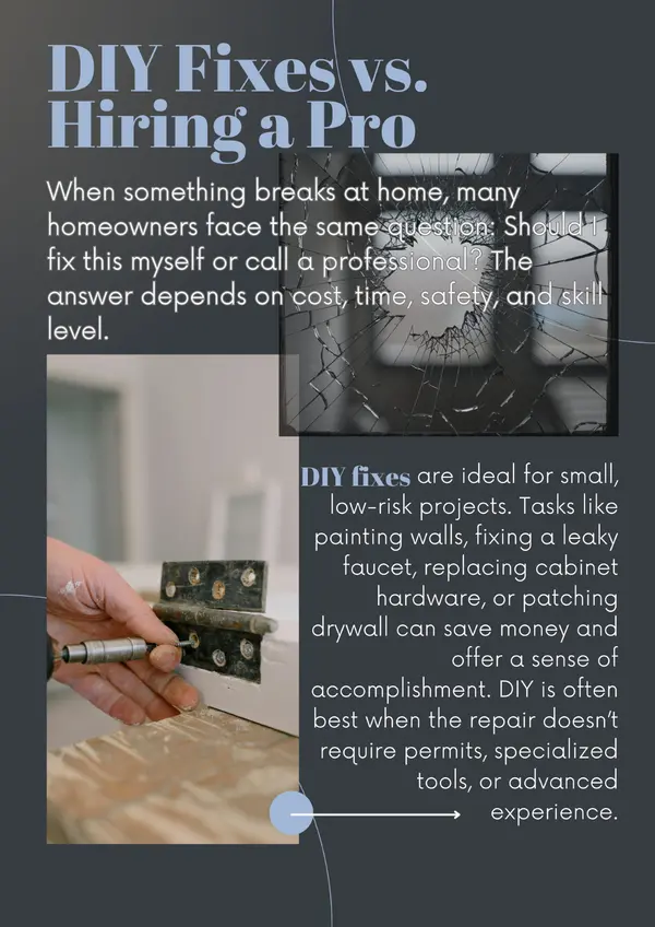 DIY Fixes vs. Hiring a Pro,Jean Gillin