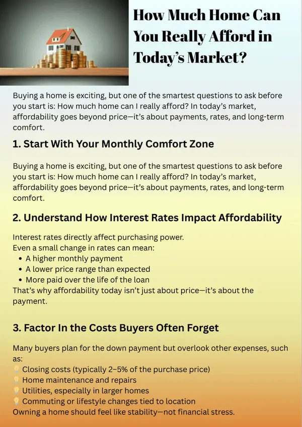 How Much Home Can You Really Afford in Today’s Market?,Jean Gillin