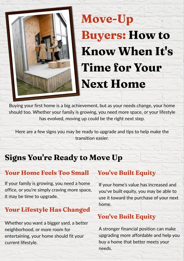 Move-Up Buyers: How to Know When It's Time for Your Next Home