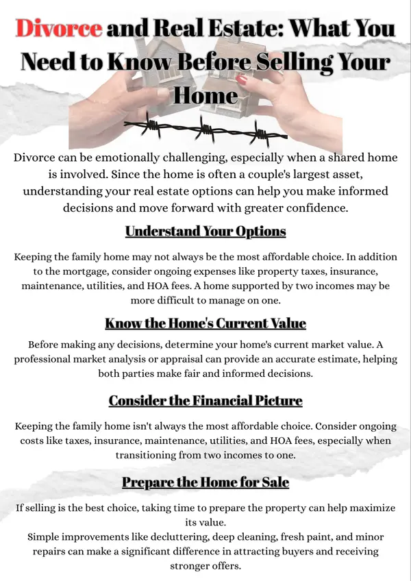feature image of Divorce and Real Estate: What You Need to Know Before Selling Your Home