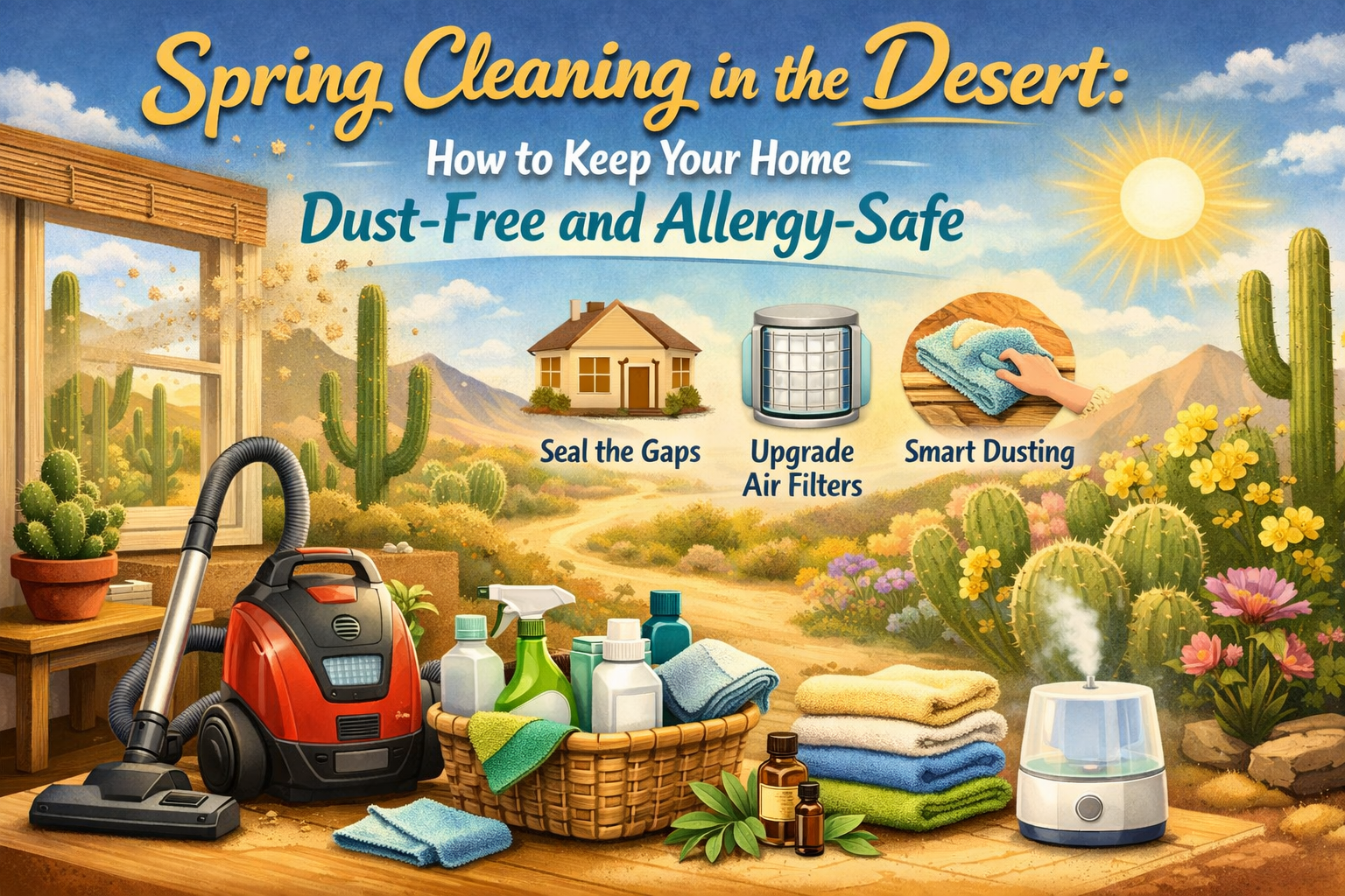 Spring Cleaning in the Desert: How to Keep Your Home Dust-Free and Allergy-Safe