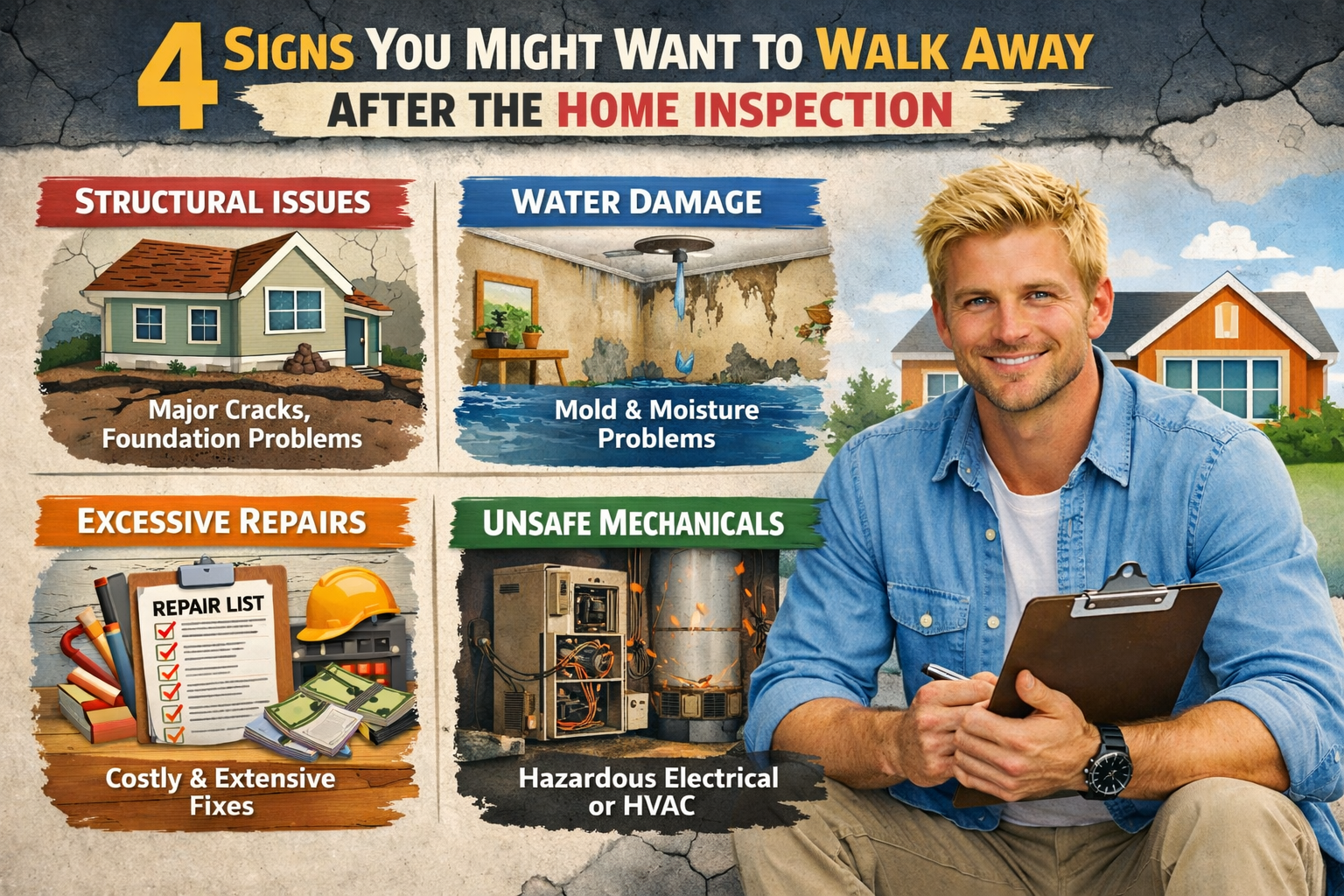 4 Signs You Might Want To Walk Away After The Home Inspection