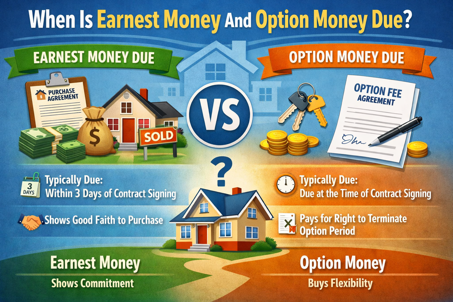 When Is Earnest Money And Option Money Due