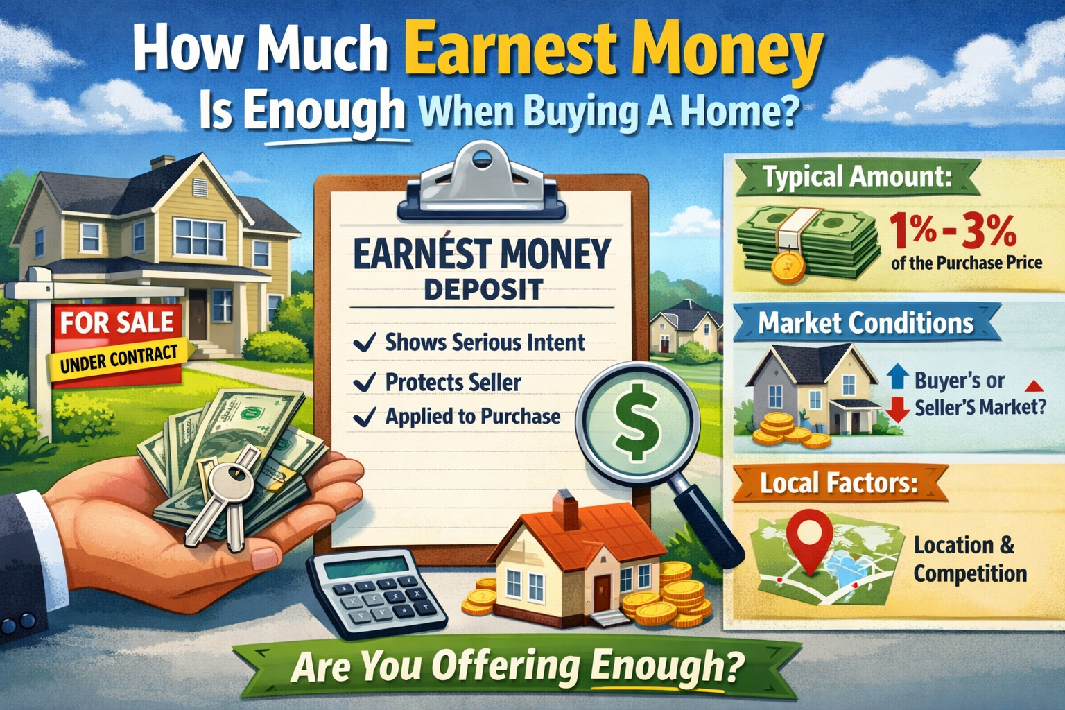 How Much Earnest Money Is Enough When Buying A Home