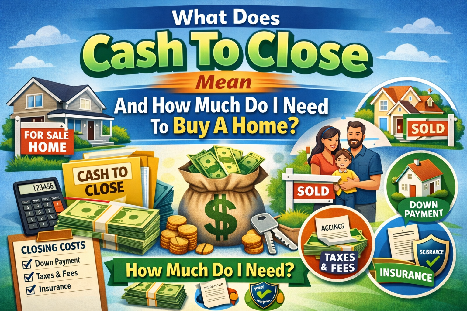 What Does Cash To Close Mean And How Much Do I Need To Buy A Home