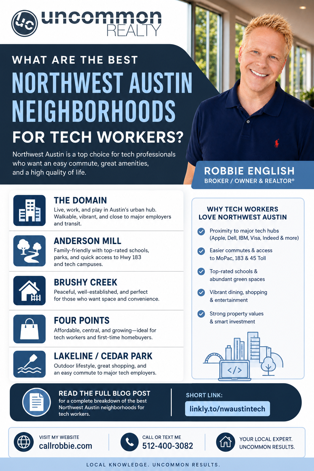 infographic What Are the Best Northwest Austin Neighborhoods for Tech Workers?