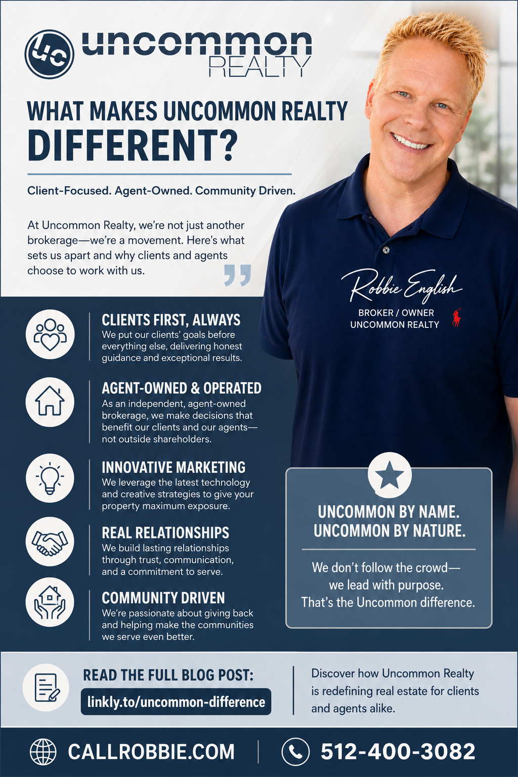infographic Realty redefined by Uncommon Realty
