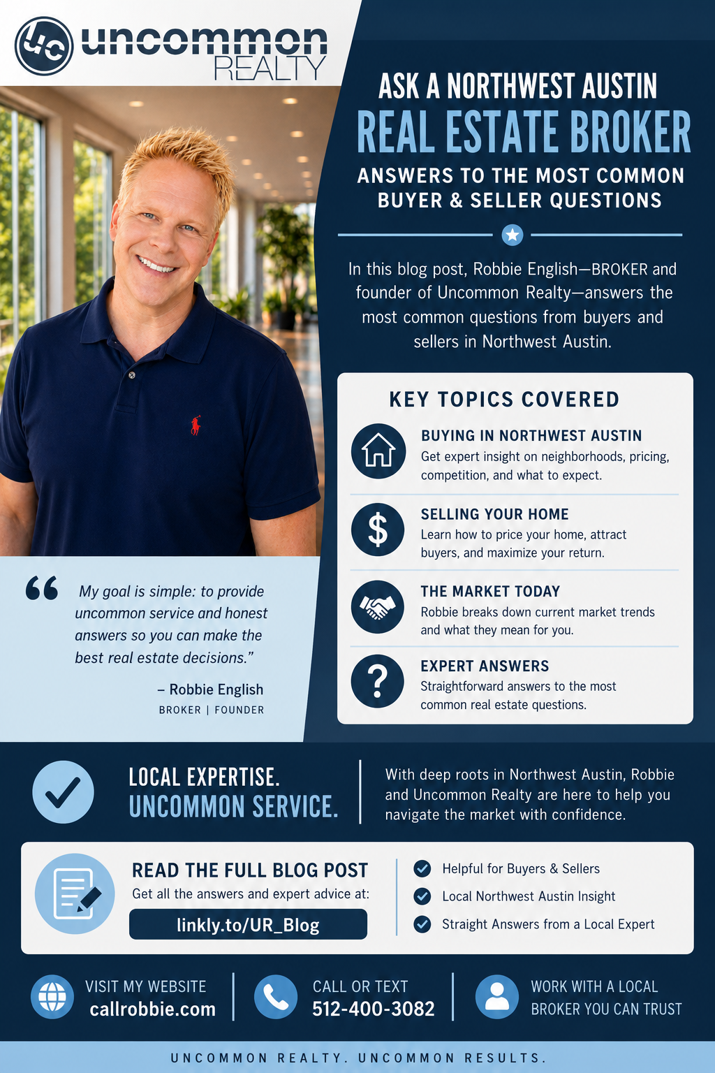 infographic Uncommon Realty Northwest Austin Guide