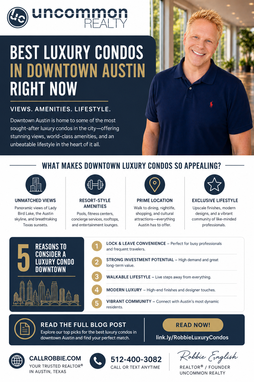 infographic Best Luxury Condos in Downtown Austin Right Now (Views, Amenities & Lifestyle)