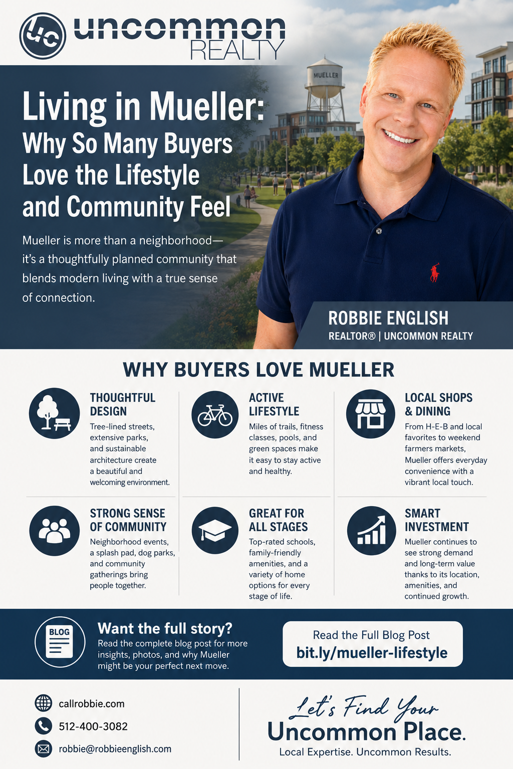 infographic Living in Mueller Why So Many Buyers Love the Lifestyle and Community Feel