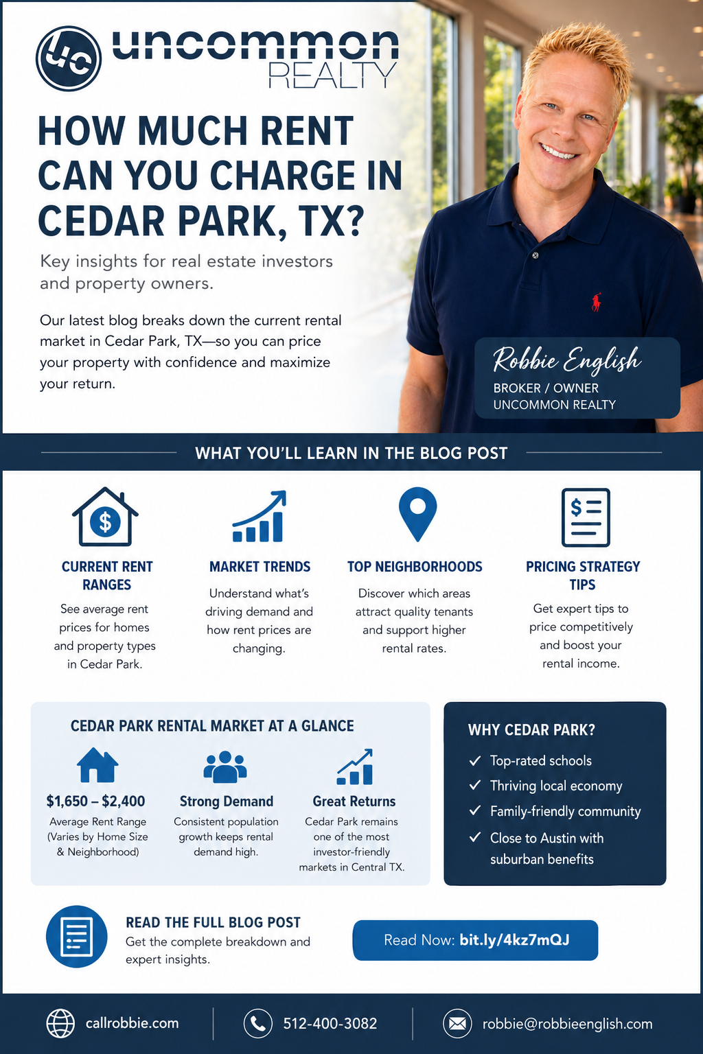 infographic How Much Rent Can You Charge in Cedar Park TX?