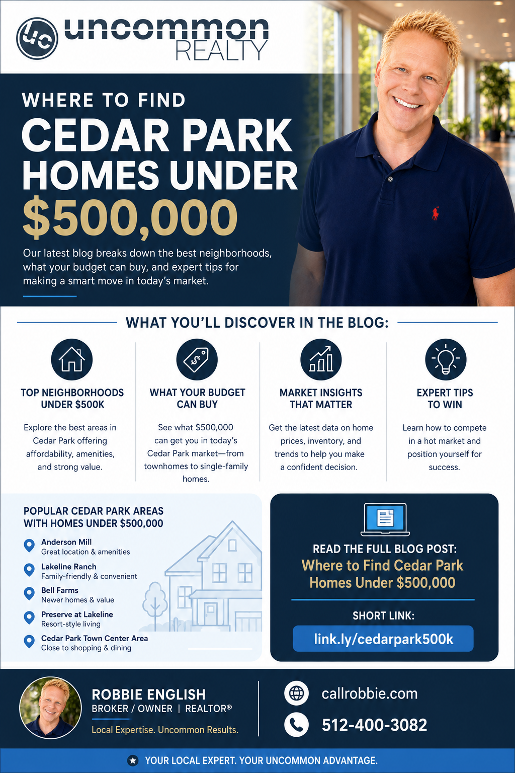 infographic Where to Find Cedar Park Homes Under $500,000