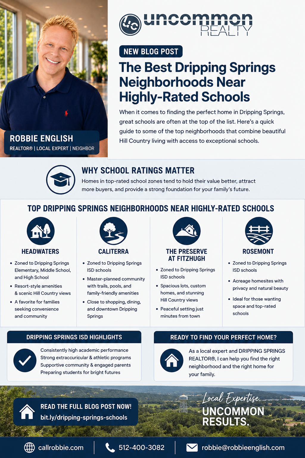 infographic The Best Dripping Springs Neighborhoods Near Highly Rated Schools