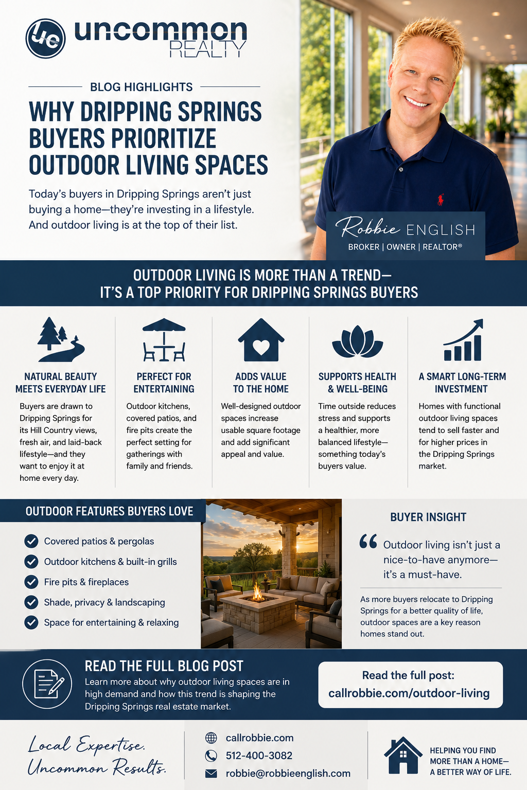 infographic Why Dripping Springs Buyers Prioritize Outdoor Living Spaces
