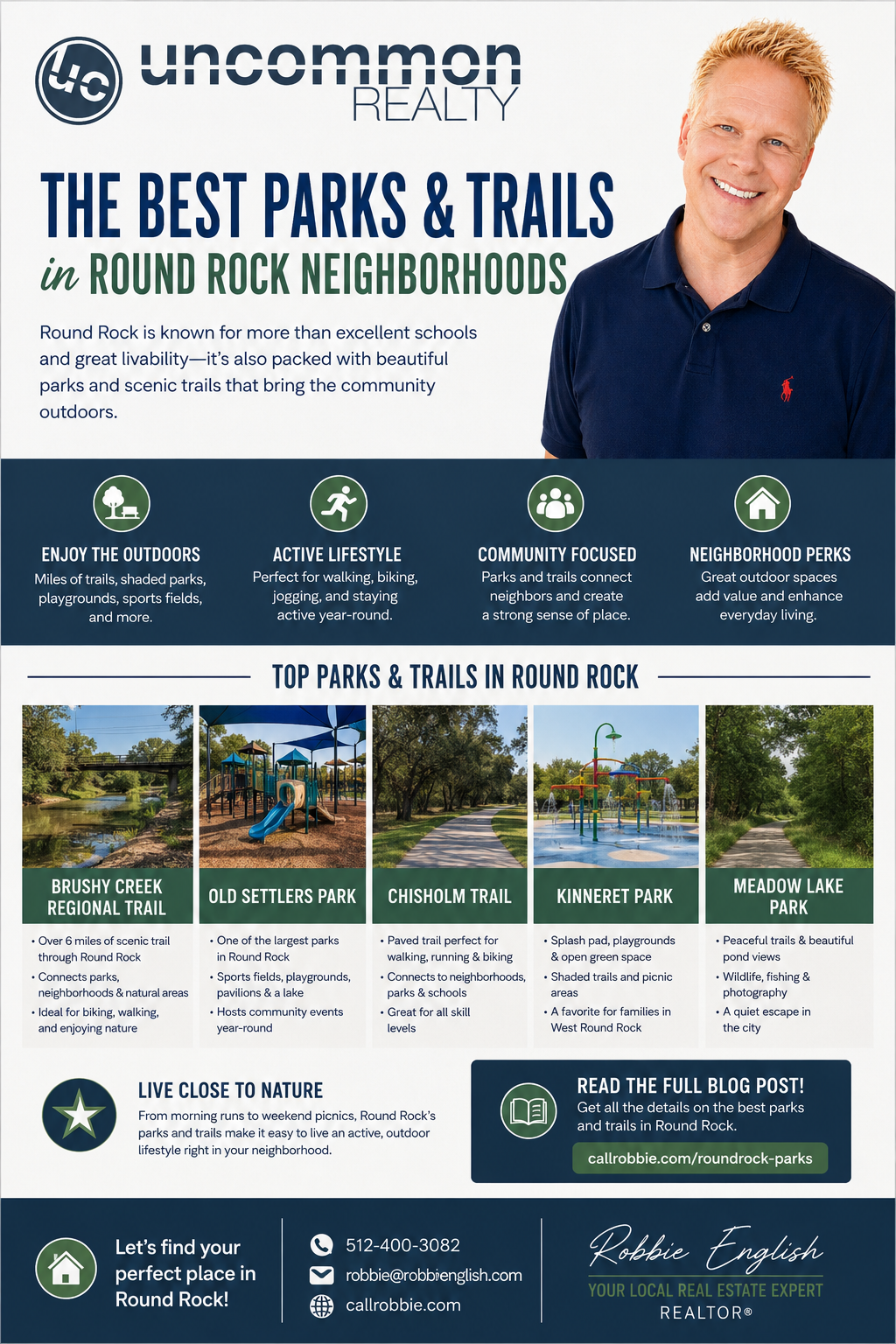 infographic The Best Parks and Trails in Round Rock Neighborhoods