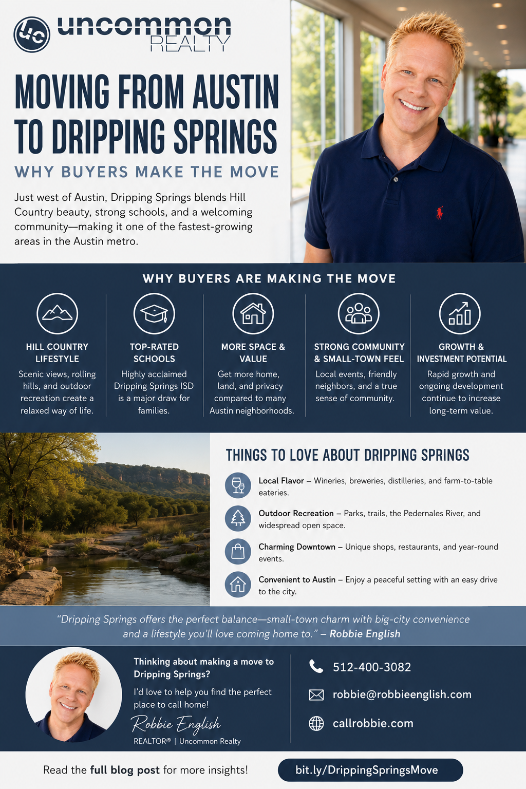 infographic Moving From Austin to Dripping Springs Why Buyers Make the Move