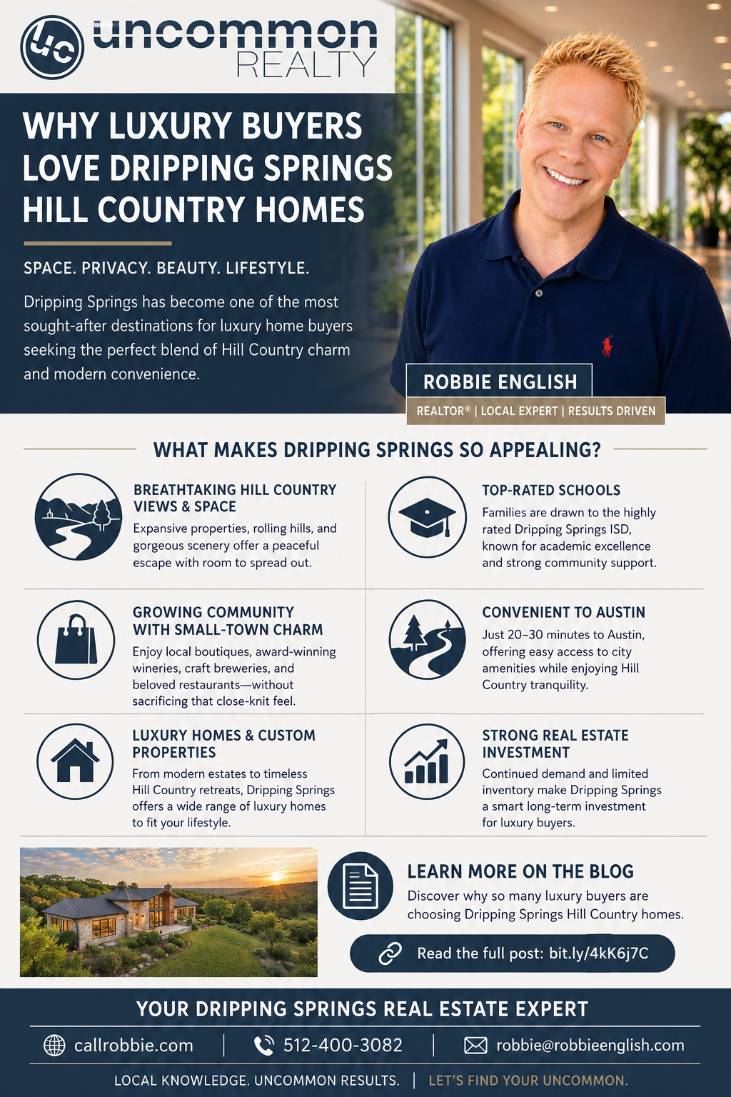 infographic Why Luxury Buyers Love Dripping Springs Hill Country Homes