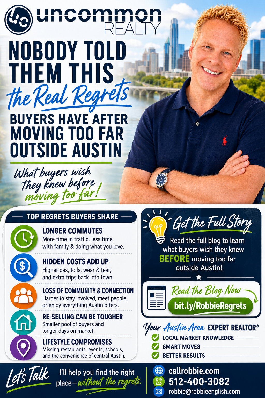 infographic Nobody Told Them This The Real Regrets Buyers Have After Moving Too Far Outside Austin