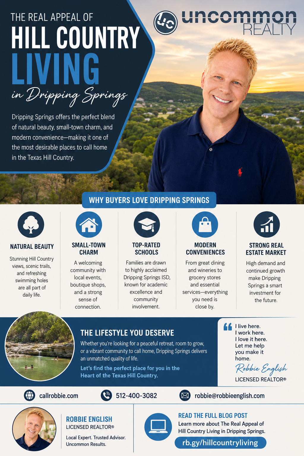 infographic The Real Appeal of Hill Country Living in Dripping Springs