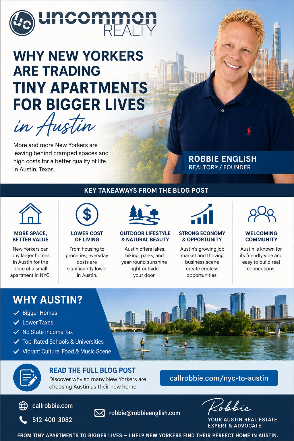 infographic Why New Yorkers Are Trading Tiny Apartments for Bigger Lives in Austin