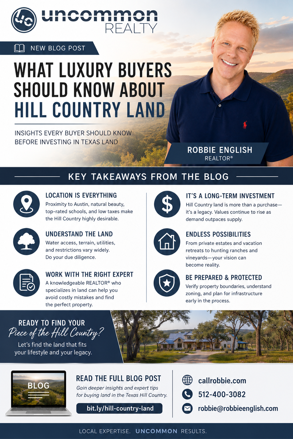 infographic What Luxury Buyers Should Know About Hill Country Land