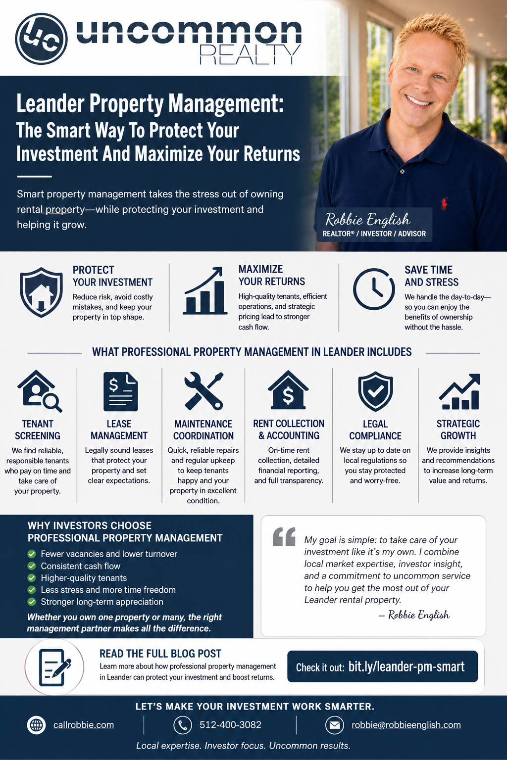 infographic Leander Property Management The Smart Way To Protect Your Investment And Maximize Your Returns