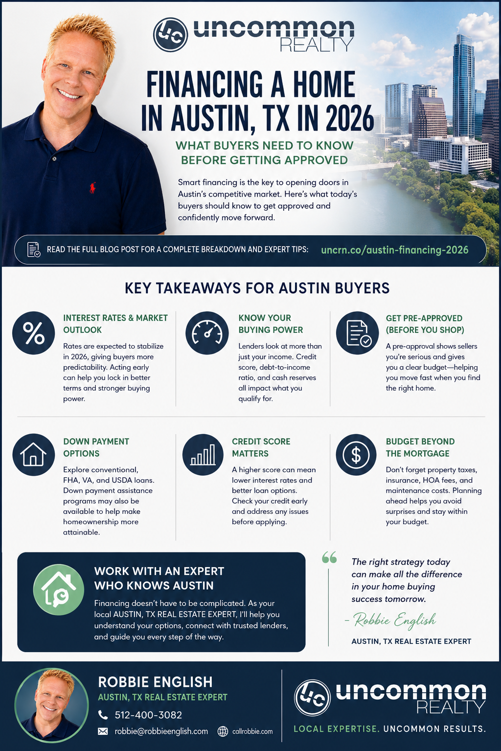 infographic Financing A Home In Austin TX 2026 What Buyers Need To Know Before Getting Approved
