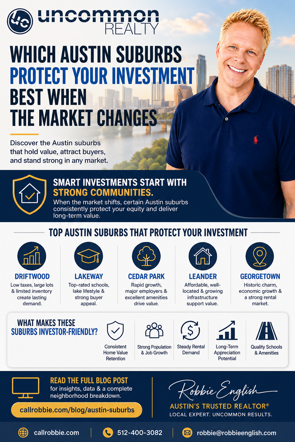 infographic Which Austin Suburbs Protect Your Investment Best When the Market Changes?