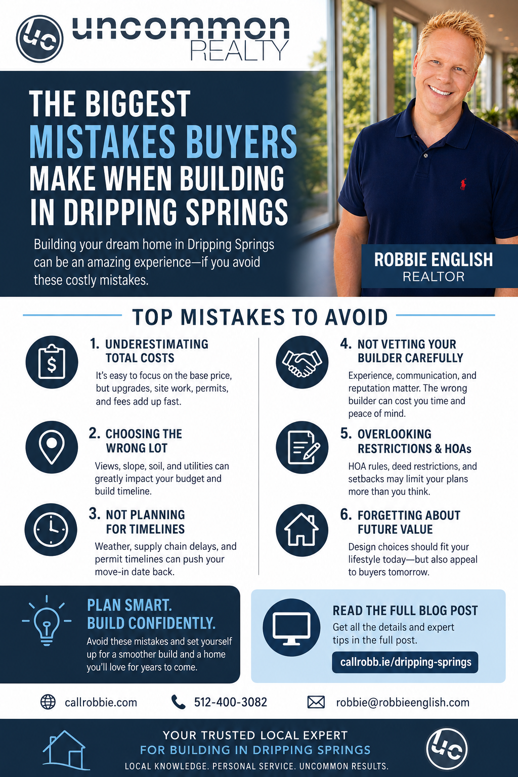 infographic The Biggest Mistakes Buyers Make When Building in Dripping Springs