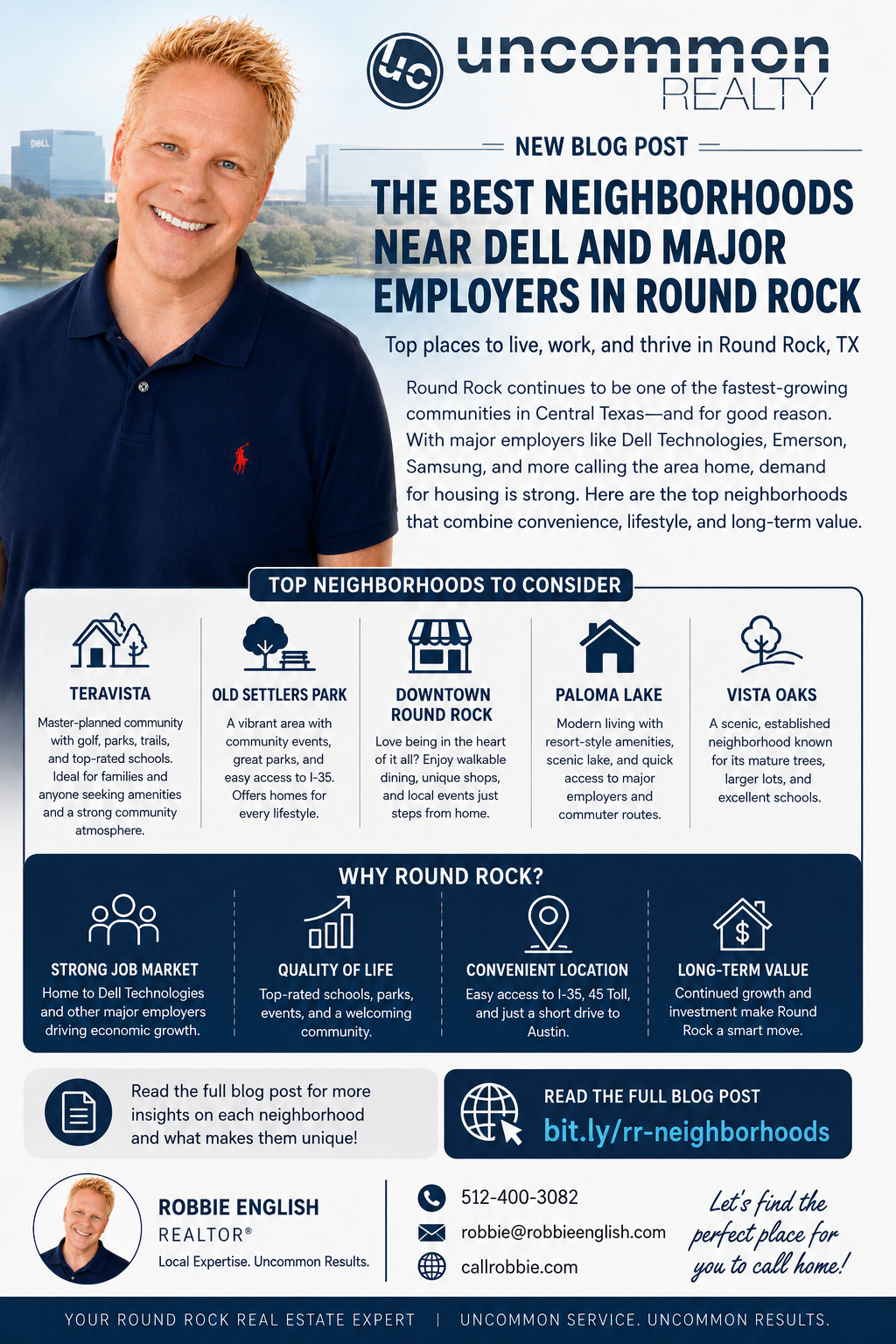 infographic The Best Neighborhoods Near Dell and Major Employers in Round Rock