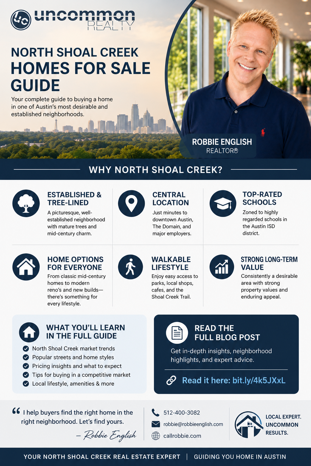 infographic North Shoal Creek Homes For Sale Guide