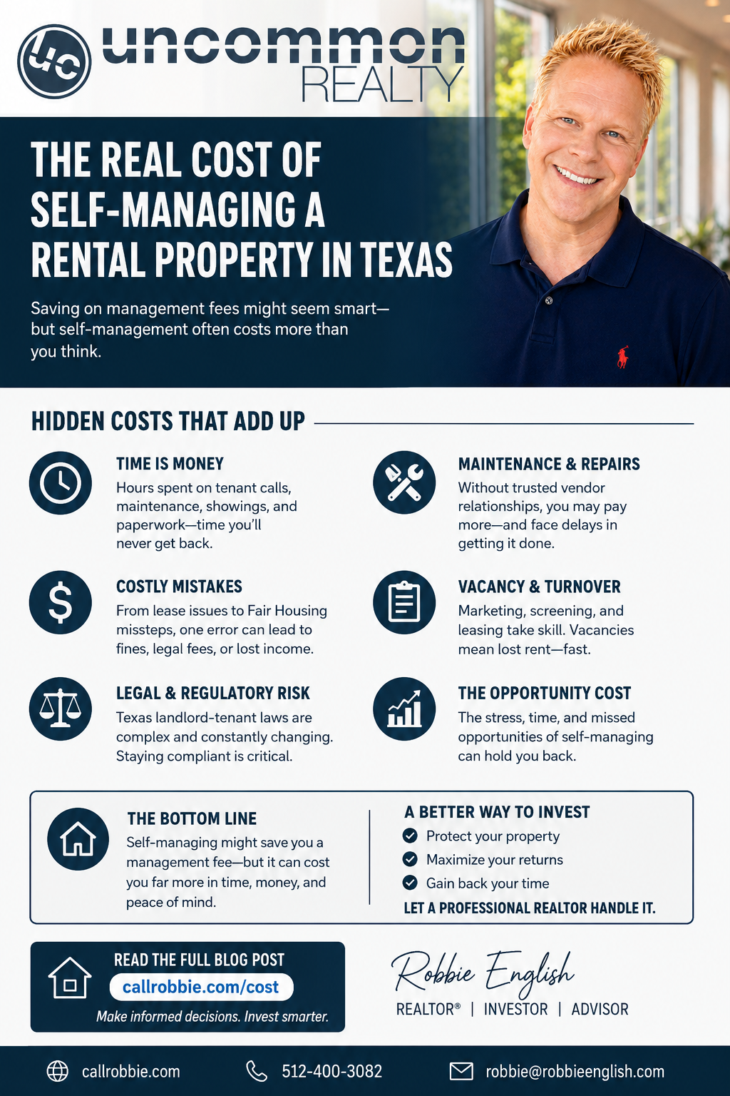 infographic The Real Cost of Self-Managing a Rental Property in Texas
