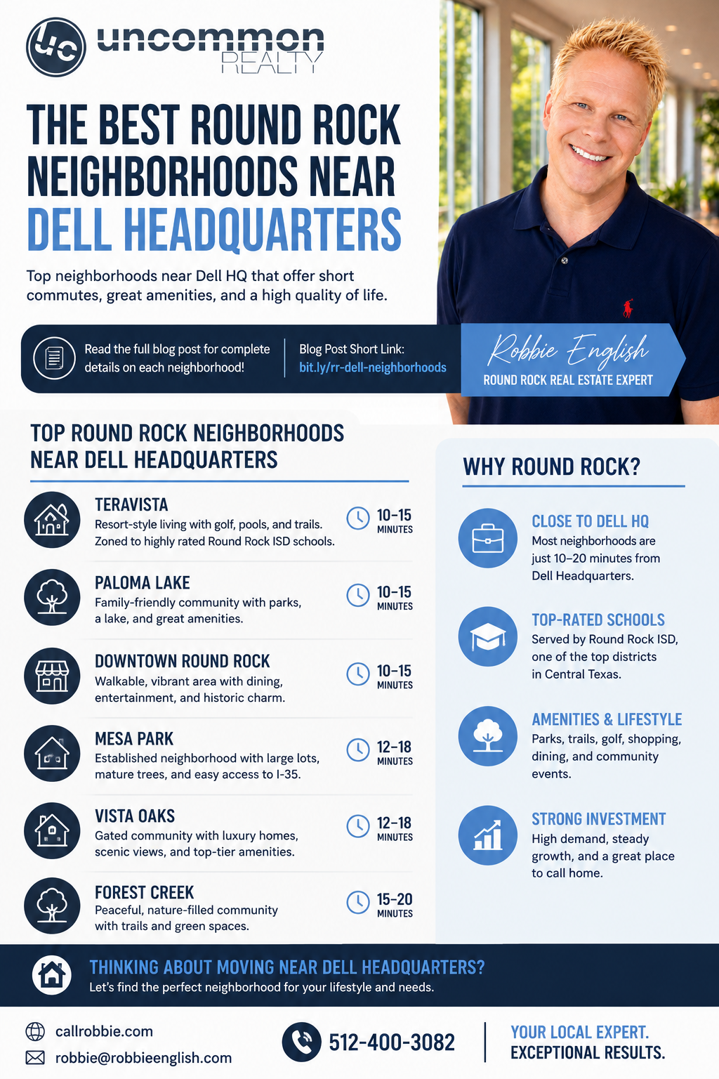 infographic The Best Round Rock Neighborhoods Near Dell Headquarters