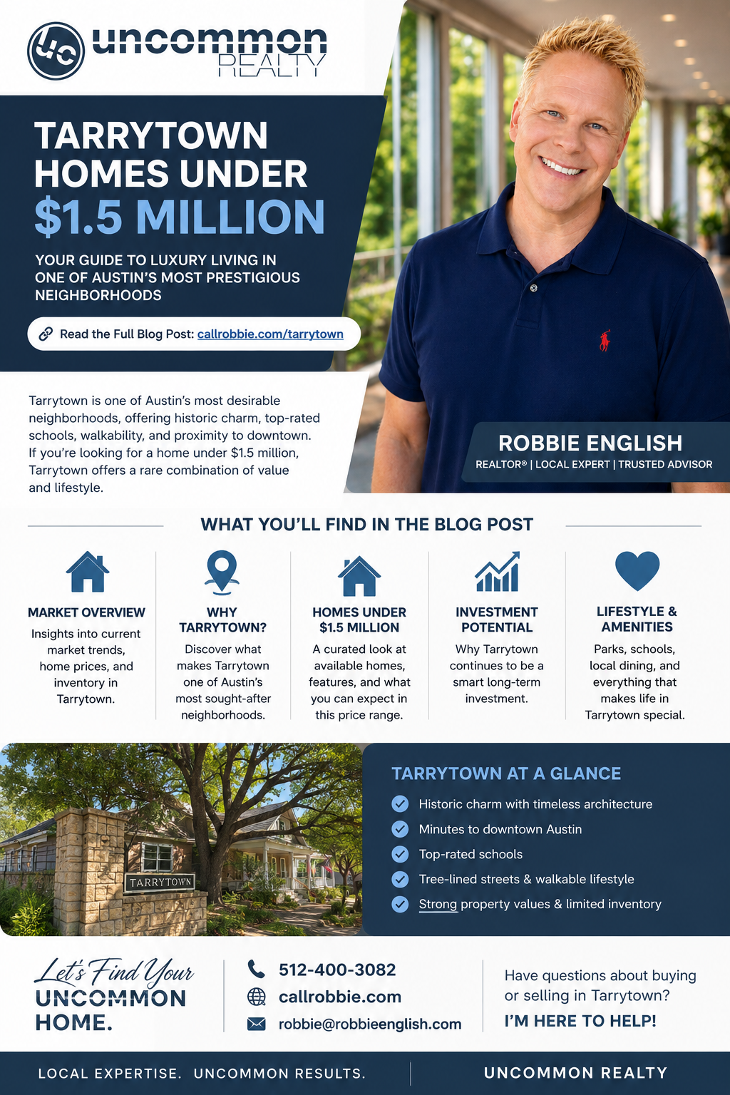 infographic Tarrytown Homes Under $1.5 Million
